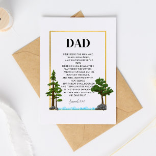 Religious Father's Day/ Birthday Card Bible Verse