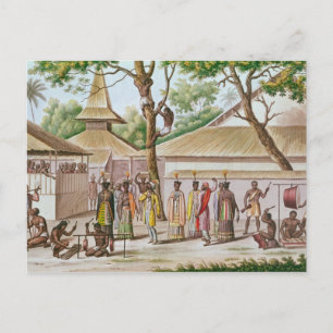Religious Festival in Caieli, Buru Island Postcard