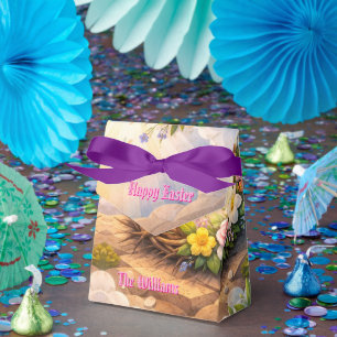 Religious Floral Crown of Thorns Easter Favor Box