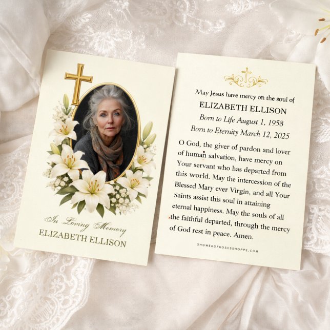 Religious Funeral Memorial Photo Prayer  (Creator Uploaded)