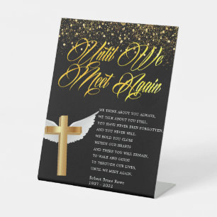 Religious Funeral Poem Pedestal Sign