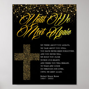 Religious Funeral Poem Sign