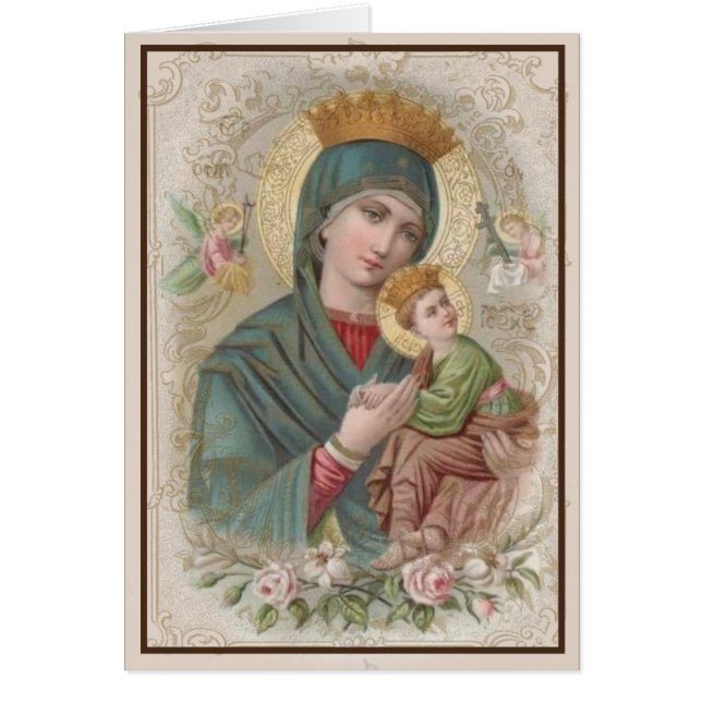 Religious Funeral Sympathy Virgin Mary Thank You (Front)