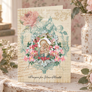 Religious Get Well Virgin Mary Catholic Card