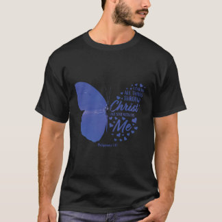 Religious Gifts Women Her Butterfly Christian Sayi T-Shirt