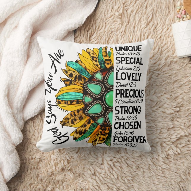 Religious God Say You are ..  Cushion (Blanket)