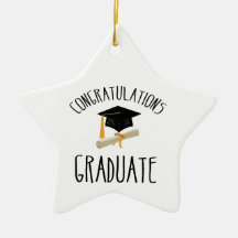Religious Graduation Gold Starburst with Black Cap