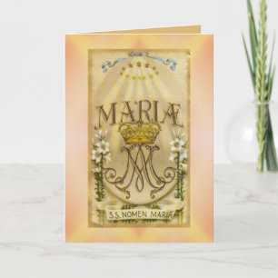 Religious Greeting Card Mary Virgin