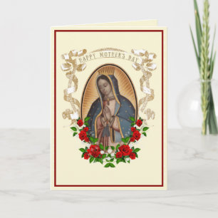 Religious Guadalupe Virgin Mary Mothers Day Card