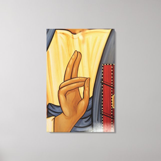 Religious Hand Signal Art Canvas Print (Front)