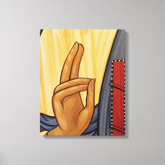 Religious Hand Signal Art Canvas Print (Front)