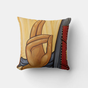 Religious Hand Signal Art Cushion