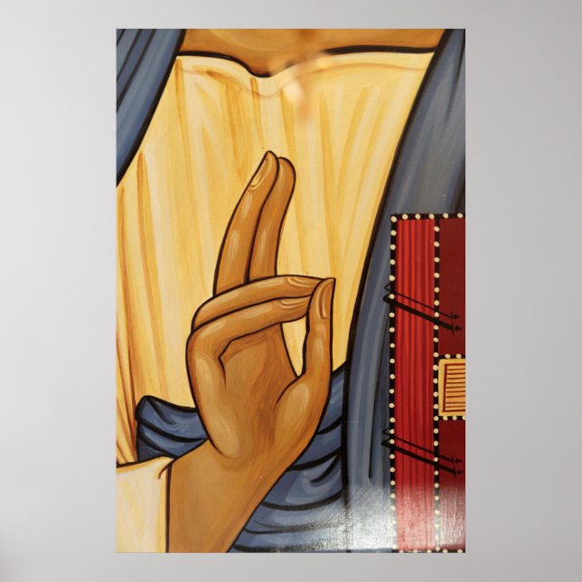 Religious Hand Signal Art Poster (Front)