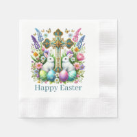 Religious Happy Easter Cross 