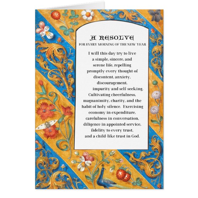 Religious Happy New Year Prayer Scripture  (Front)