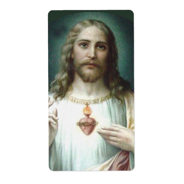 Religious Heart of Jesus Prayer Vintage  Classic  (Front)