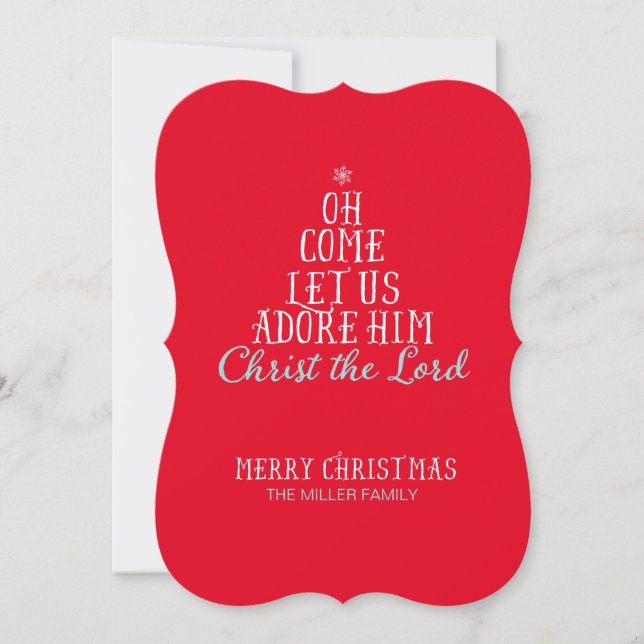 Religious Holiday Card - 5" x 7" with Envelopes (Front)