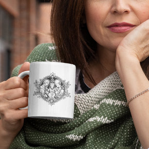 Religious Holy Family Catholic Jesus Mary Joseph Two-Tone Coffee Mug