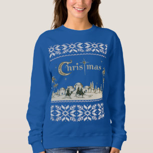 Religious Holy Night Jerusalem Christmas Nativity Sweatshirt