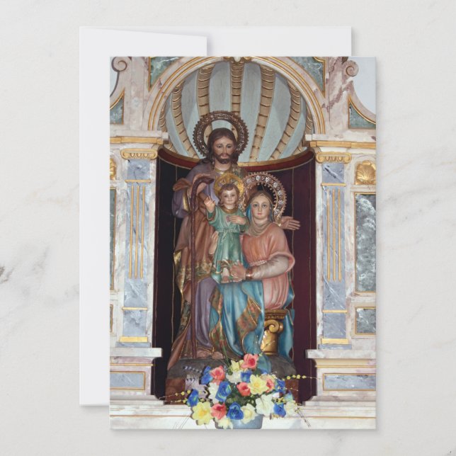 Religious Icon Baptism Invitation (Front)