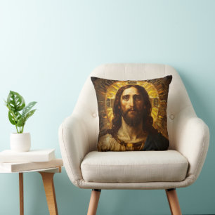 Religious Icon Jesus Christ Cushion