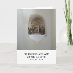 Religious Icons Condolence Card