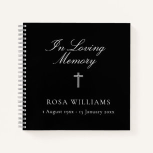 Religious In Loving Memory Funeral Guest Book