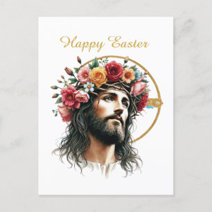 Religious Jesus Happy Easter Holiday Postcard