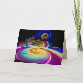 Religious Jesus Light of the world & prayer Amen Card