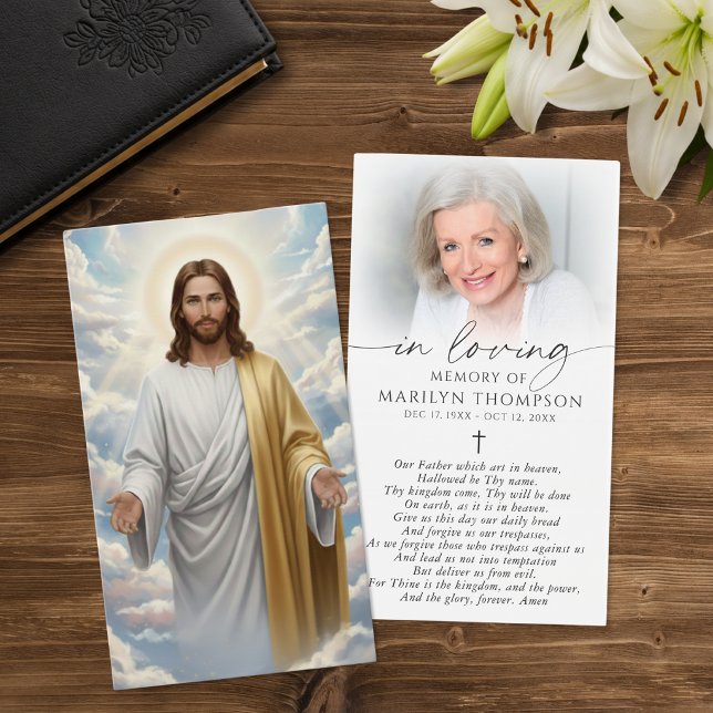 Religious Jesus The Lord's Prayer Card (Creator Uploaded)