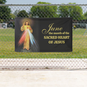 Religious June Sacred Heart of Jesus  Banner