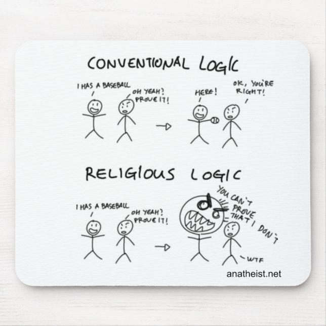 Religious Logic Mouse Mat (Front)