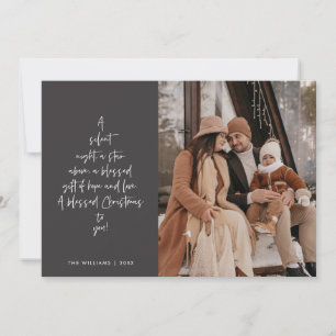 Religious, Merry Christmas, Christian Family Photo Holiday Card