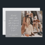 Religious, Merry Christmas, Christian Family Photo Holiday Card<br><div class="desc">Religious, Christian, Merriest Christmas, Season Greeting, Happiest Holiday, Merry Christmas, grey themed. ( A silent night, a star above, a blessed gift of hope and love. A blessed Christmas to you! ) Celebrate the season with this family photo card (printed and / or digital download, greeting sent via email, as...</div>