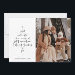 Religious, Merry Christmas, Christian Family Photo Holiday Card<br><div class="desc">Religious, Christian, Merriest Christmas, Season Greeting, Happiest Holiday, Merry Christmas. ( A silent night, a star above, a blessed gift of hope and love. A blessed Christmas to you! ) Celebrate the season with this family photo card (printed and / or digital download, greeting sent via email, as attachment) It...</div>