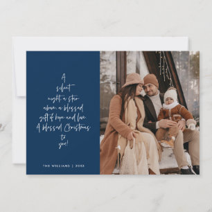Religious, Merry Christmas, Christian Family Photo Holiday Card