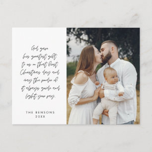 Religious, Merry Christmas, Christian Family Photo Postcard
