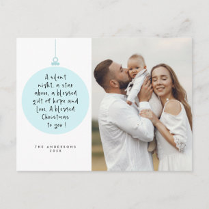 Religious, Merry Christmas, Christian Family Photo Postcard