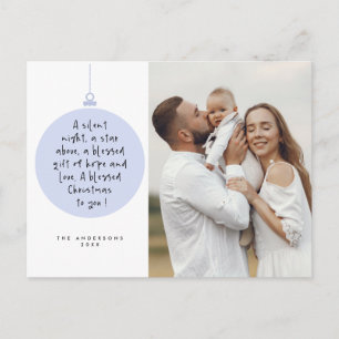 Religious, Merry Christmas, Christian Family Photo Postcard