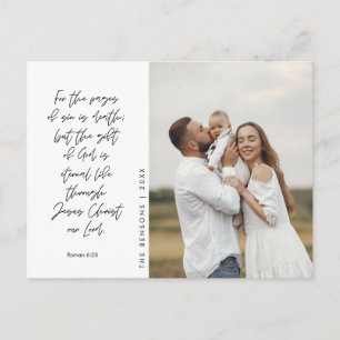 Religious, Merry Christmas, Christian Family Photo Postcard