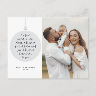 Religious, Merry Christmas, Christian Family Photo Postcard