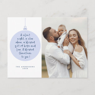 Religious, Merry Christmas, Christian Family Photo Postcard