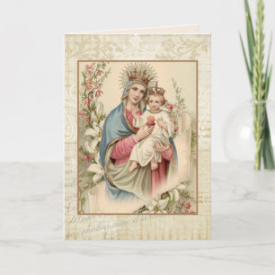 Religious Mothers Day Blessed Virgin Jesus Card