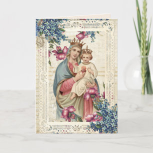 Religious Mothers Day Blessed Virgin Mary Jesus Card