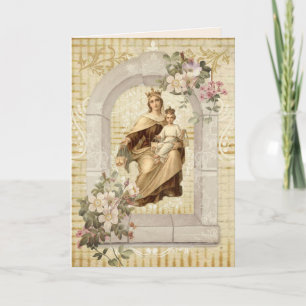 Religious Mothers Day Our Lady Mount Carmel Card