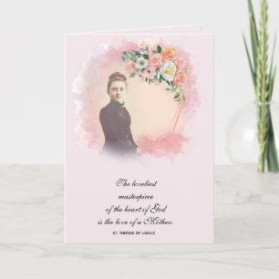 Religious Mothers Day St. Therese Catholic Card