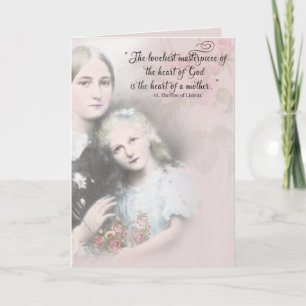 Religious Mothers Day St. Therese Zelie Martin Card