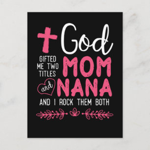 Religious Nana and Mum Christian Grandmother Postcard