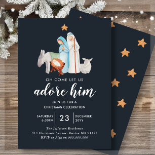 Religious Nativity Christmas Celebration Invitation