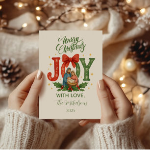 Religious Nativity Christmas Holiday Card